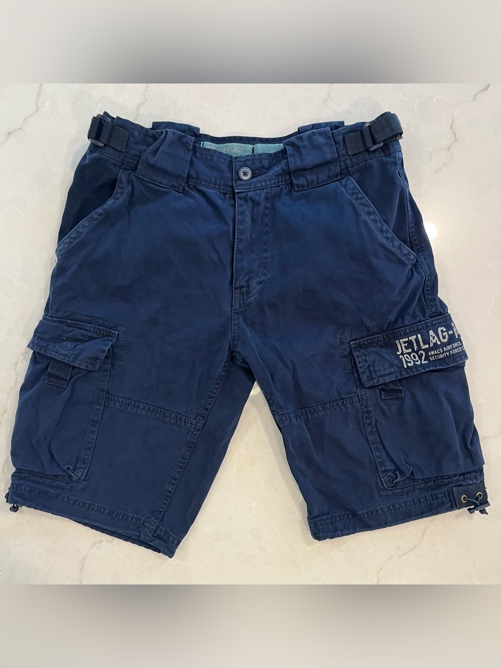 Jet Lag MT 1992 Y2K Cargo Shorts Mens M Blue Tactical Military Airforce Gorpcorp